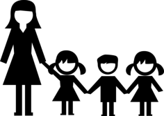 Kindergarden Children And Teacher Vinyl Svg File, Free Vectors File